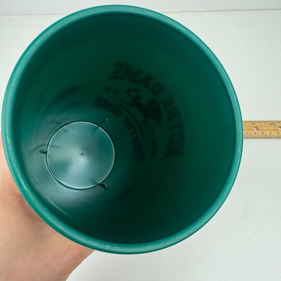 Plastic 2013 Green Notre Dame Football Fighting Irish Drinking Cup w Schedule - Picture 12 of 12